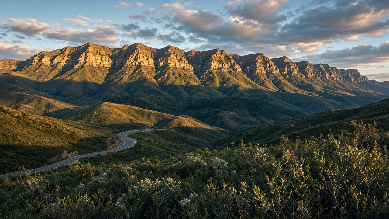 Outeniqua mountains on the Garden Route near George
