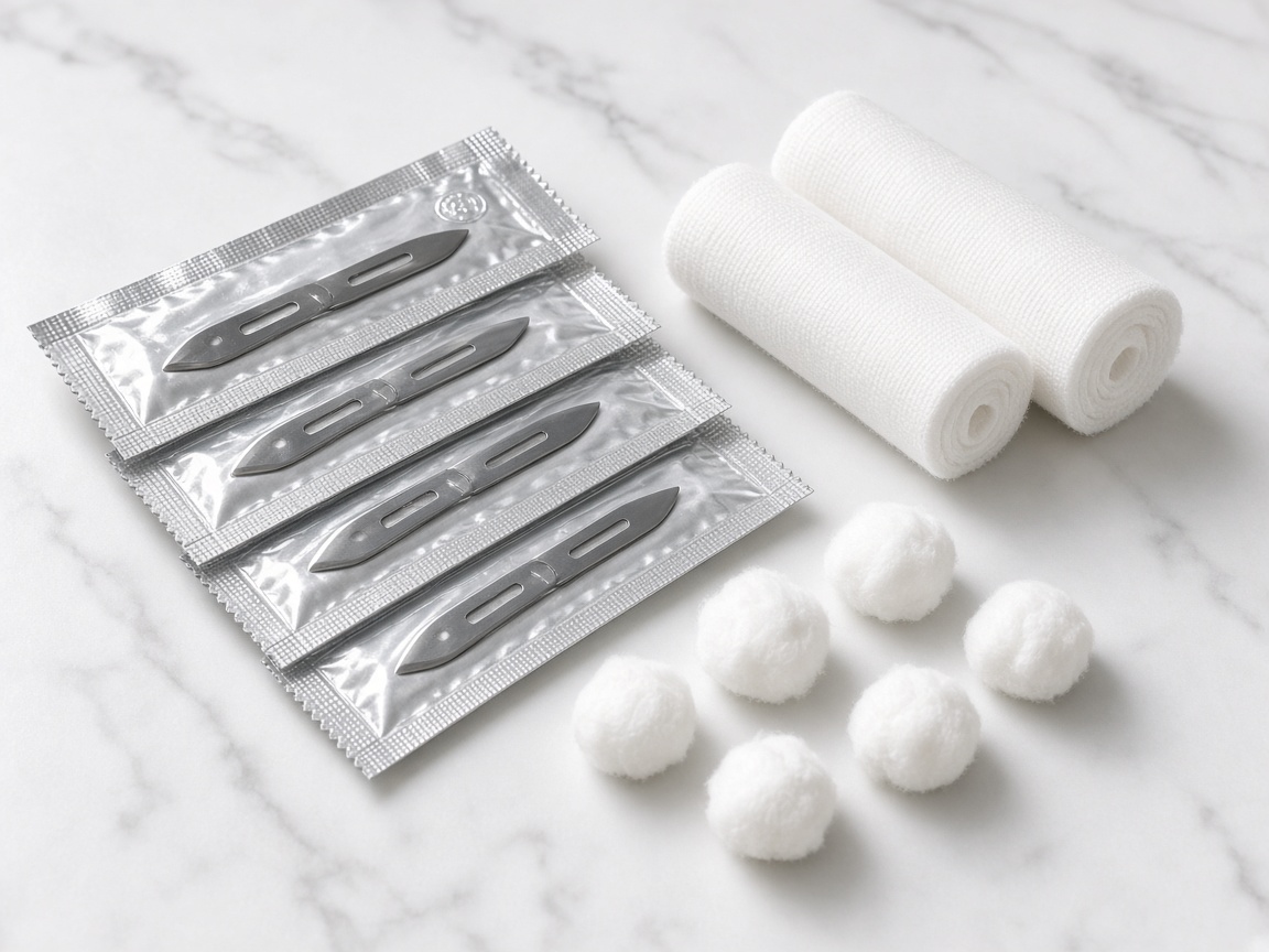 Blades and cotton wool