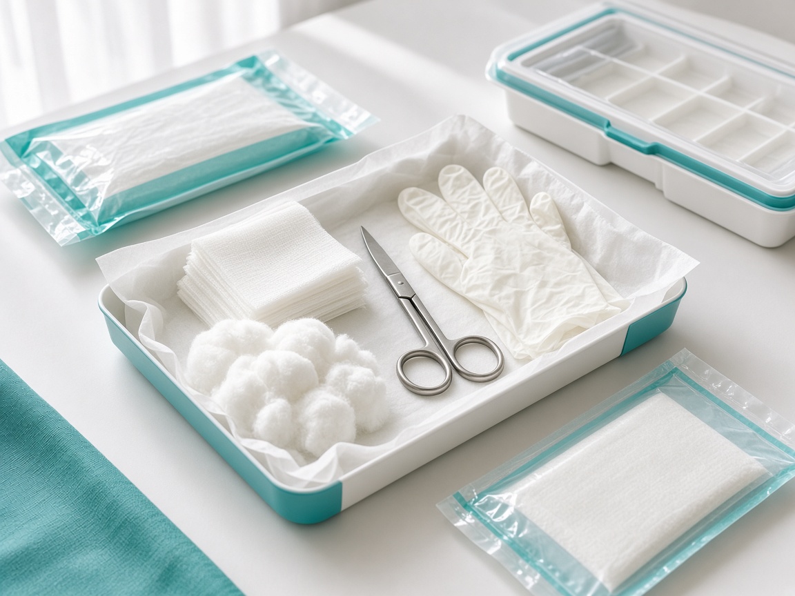 Dressing trays and packs